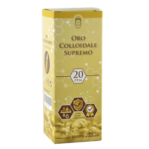 Oro Colloidale Ionico Supremo 20 Ppm 100 Ml &ndash; Spray E Contagocce