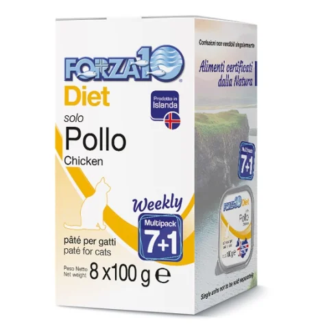 FORZA10 GATTO DIET PATE' SOLO POLLO 100GR (vaschetta)