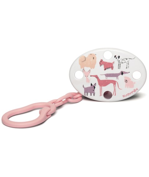 SUAVINEX CLIP OV CANE ROSA