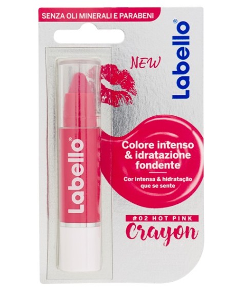 LABELLO CRAYON HOT PINK LIPSTICK