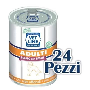 OLISTIKA VET LINE CANE ADULT BUFALO PATATE 400GR (lattina)