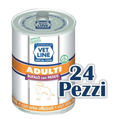 OLISTIKA VET LINE CANE ADULT BUFALO PATATE 400GR (lattina)