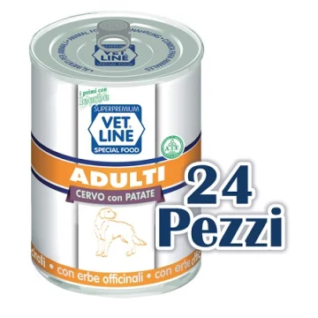 OLISTIKA VET LINE CANE ADULT CERVO PATATE 400GR (lattina)