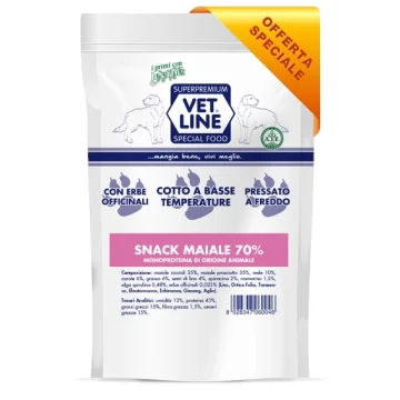 OLISTIKA VET LINE CANE SNACK MONOPROTEICO MAIALE 70% 80GR