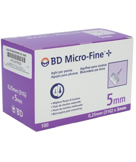 BD MICROFINE AGO G31 5MM 100PZ