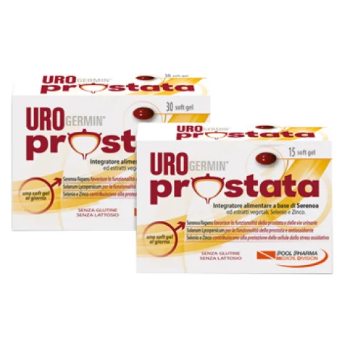 UROGERMIN PROSTATA 30+15 SOFTGEL PER FUNZIONALITA' VIE URINARIE
