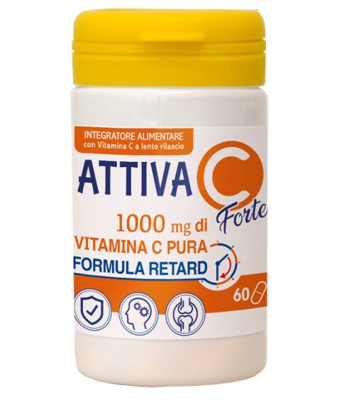 Pharmalife Research Attiva C Forte 60 Compresse - Integratore alimentare a base di Vitamina C pura