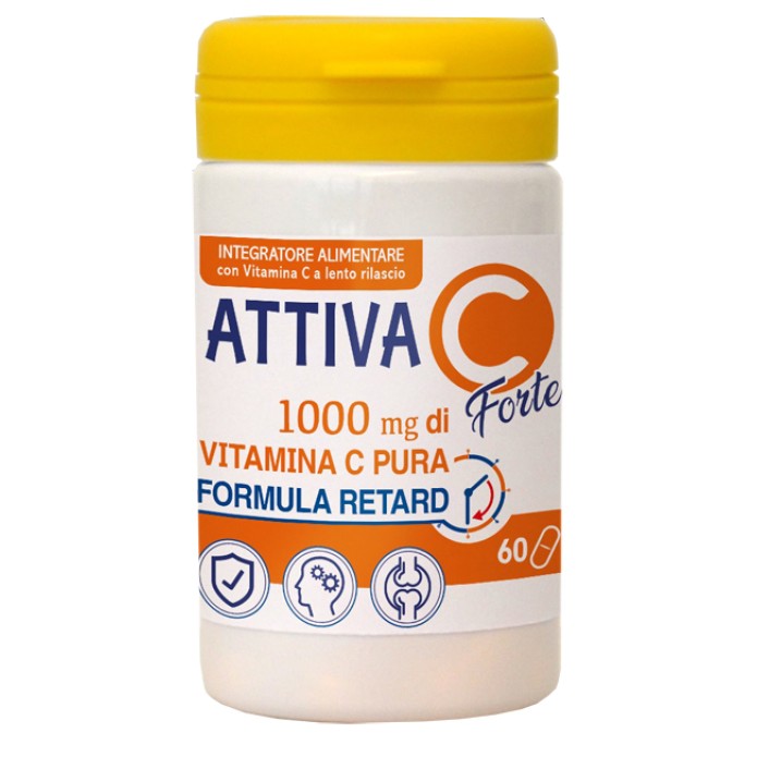 Pharmalife Research Attiva C Forte 60 Compresse - Integratore alimentare a base di Vitamina C pura