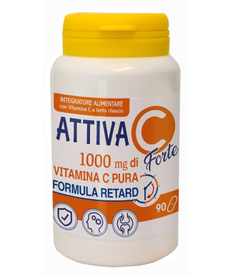 Pharmalife Research Attiva C Forte 90 Compresse - Integratore alimentare a base di Vitamina C pura