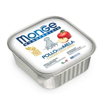 MONGE CANE FRUIT MONOPROTEICO PUPPY POLLO MELA 150GR (vaschetta)