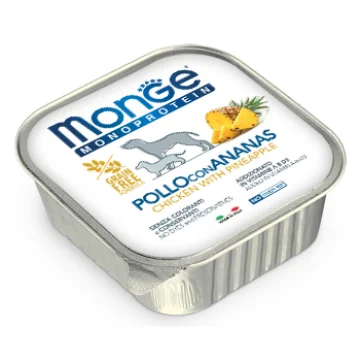 MONGE CANE FRUIT MONOPROTEICO POLLO ANANAS 150GR (vaschetta)