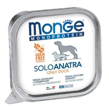 MONGE CANE MONOPROTEICO SOLO MAIALE 150GR (vaschetta)