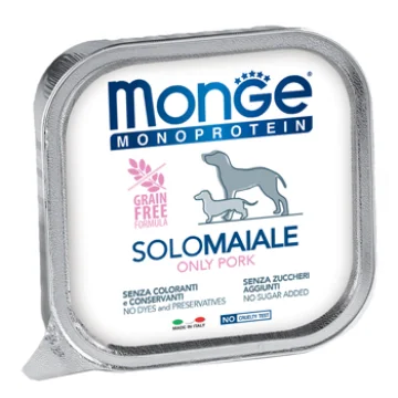 MONGE CANE MONOPROTEICO SOLO MANZO 150GR (vaschetta)
