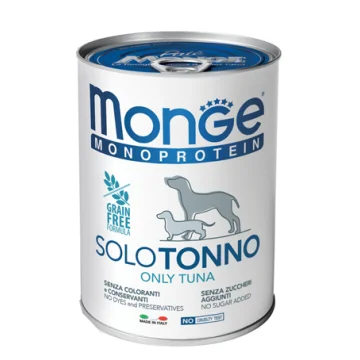 MONGE CANE MONOPROTEICO SOLO TONNO 400GR (lattina)