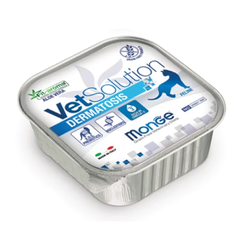 MONGE GATTO VETSOLUTION DERMATOSIS 100GR (vaschetta) MONGE GATTO VETSOLUTION DERMATOSIS 100GR (vaschetta)