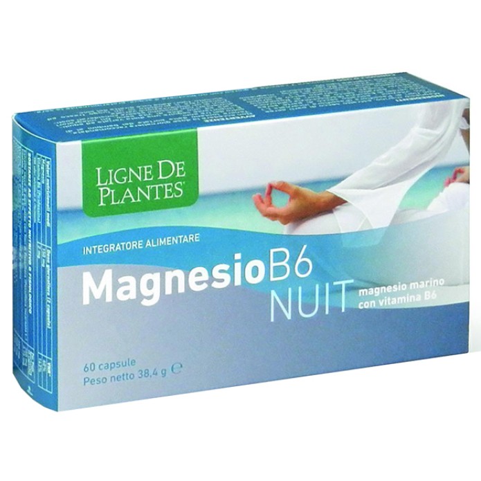 Magnesio B-6 Nuit 60 Capsule - Integratore alimentare con magnesio marino e vitamina B6