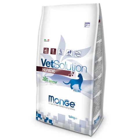 MONGE GATTO VETSOLUTION HEPATIC 1,5KG