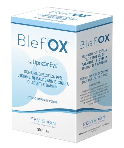 Blefox Schiuma Ciglia - Schiuma Delicata Per l'Igiene di Palpebre e Ciglia