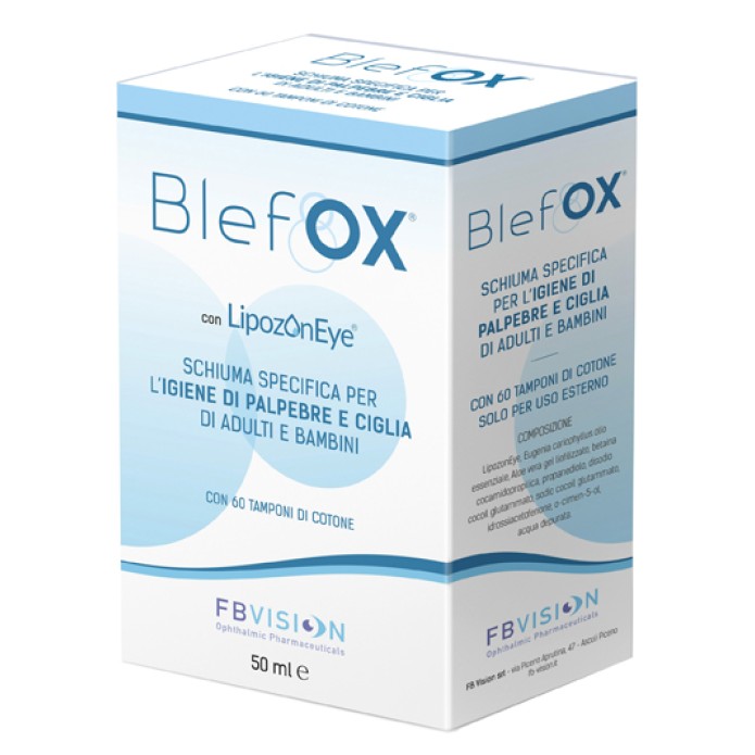 Blefox Schiuma Ciglia - Schiuma Delicata Per l'Igiene di Palpebre e Ciglia