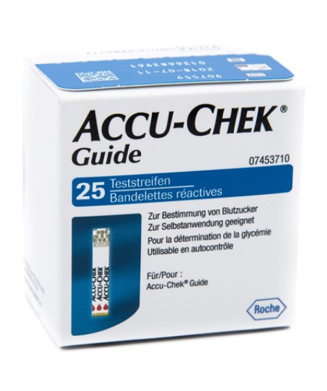 Accu-Chek Guide 25 Strisce Reattive per la misurazione della glicemia ROCHE
