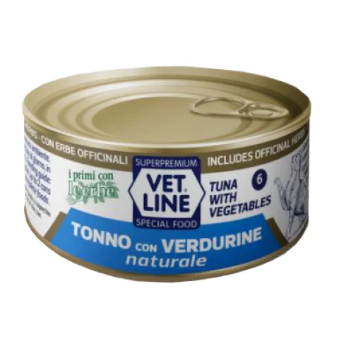 OLISTIKA VET LINE GATTO TONNO VERDURINE 70GR (lattina)