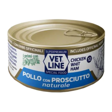 OLISTIKA VET LINE GATTO POLLO PROSCIUTTO 70GR (lattina)
