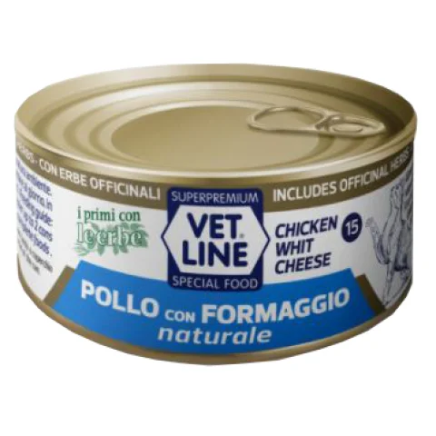 OLISTIKA VET LINE GATTO POLLO FORMAGGIO 70GR (lattina)
