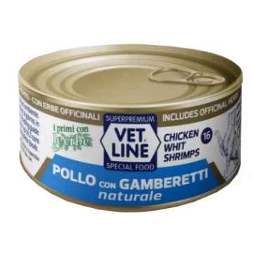 OLISTIKA VET LINE GATTO POLLO GAMBERETTI 70GR (lattina)