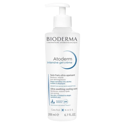 Bioderma Atoderm Intensive Gel-Cr&egrave;me 200 ml - Trattamento antiprurito e ultra-fresco per pelle secca e atopica