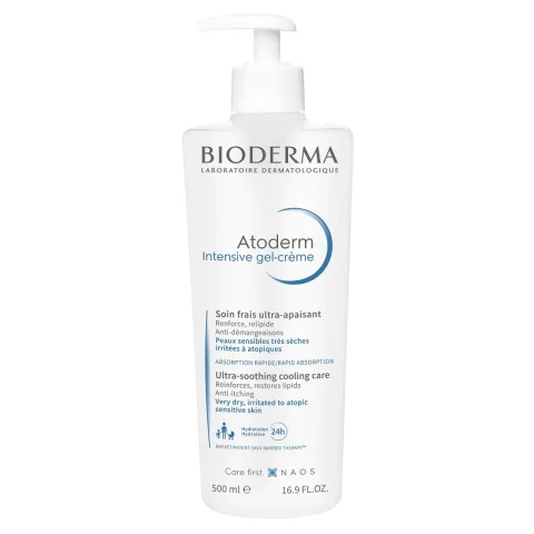 Bioderma Atoderm Intensive Gel-Crème 500 ml - Trattamento antiprurito ultra-fresco per pelle secca e atopica Bioderma Atoderm Intensive Gel-Crème 500 ml - Trattamento antiprurito ultra-fresco per pelle secca e atopica