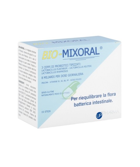 Bio-Mixoral 15 Stick da 3,5 gr - Integratore alimentare per riequilibrare la flora batterica intestinale