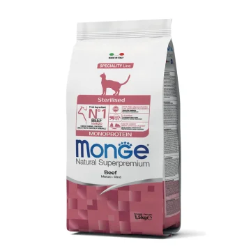 MONGE GATTO SPECIALITY MONOPROTEICO STERILISED MANZO 1,5KG