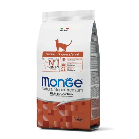 MONGE GATTO SENIOR POLLO 1,5KG