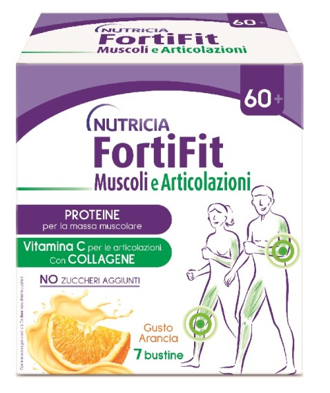 Nutricia Fortifit Muscoli e Articolazioni 7 Bustine Gusto Arancia - Integratore per le articolazioni