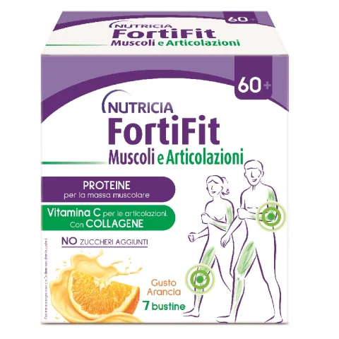 Nutricia Fortifit Muscoli e Articolazioni 7 Bustine Gusto Arancia - Integratore per le articolazioni