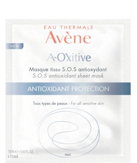 Avène A-Oxitive Maschera in Tessuto 1 Pezzo 18 ml - Maschera SOS Antiossidante