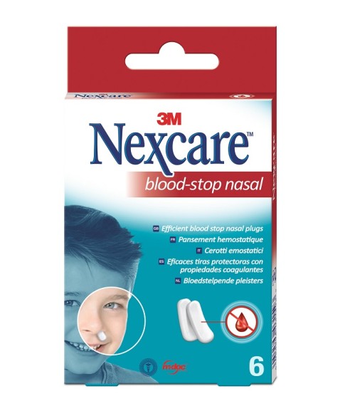 Tamponi Nasali 3M Nexcare Blood Stop 6 Pezzi - Trattamento per l'epistassi nasale