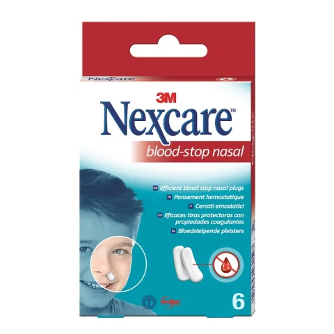 Tamponi Nasali 3M Nexcare Blood Stop 6 Pezzi - Trattamento per l'epistassi nasale Tamponi Nasali 3M Nexcare Blood Stop 6 Pezzi - Trattamento per l'epistassi nasale
