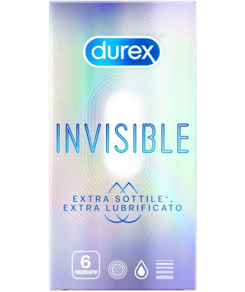 DUREX INVISIBLE EXTRA LUBR 6PZ