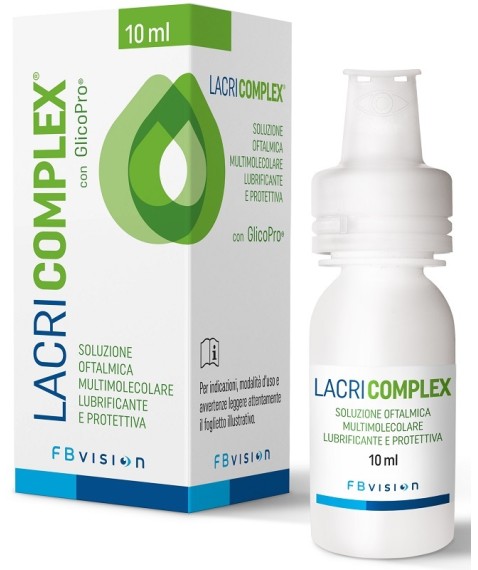 Lacricomplex Soluzione oftalmica Multimolecolare Lubrificante e Protettiva per la Secchezza Oculare 10 ml - Collirio 