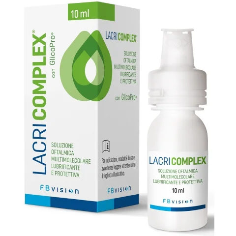Lacricomplex Soluzione oftalmica Multimolecolare Lubrificante e Protettiva per la Secchezza Oculare 10 ml - Collirio Lacricomplex Soluzione oftalmica Multimolecolare Lubrificante e Protettiva per la Secchezza Oculare 10 ml - Collirio