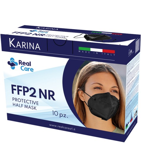 MASCHERINA FFP2 NERA KARINA 10PZ