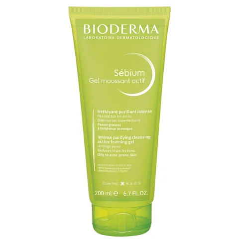 Bioderma Sébium Gel Moussant Actif Detergente e Purificante 200 ml Bioderma Sébium Gel Moussant Actif Detergente e Purificante 200 ml