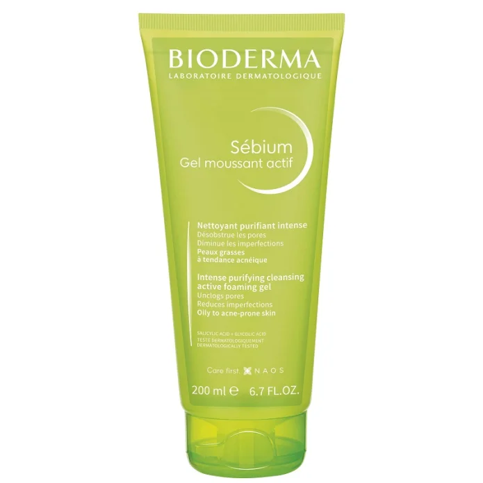 Bioderma S&eacute;bium Gel Moussant Actif Detergente e Purificante 200 ml