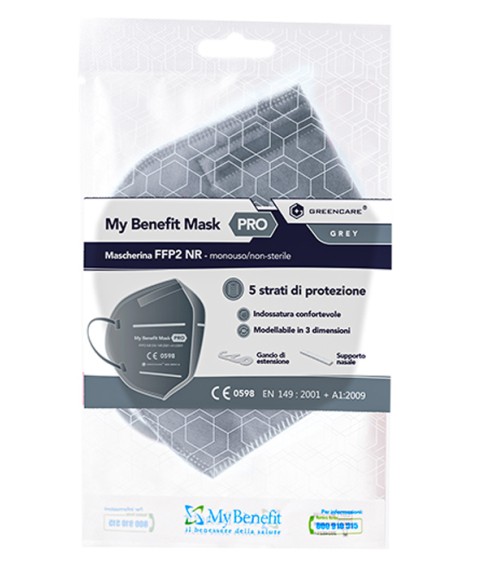 MY BENEFIT Mask FFP2 Grigio1pz