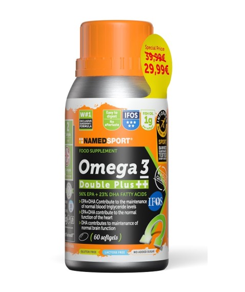 Omega 3 Double Plus 60 Soft Gel - Integratore alimentare di Omega 3