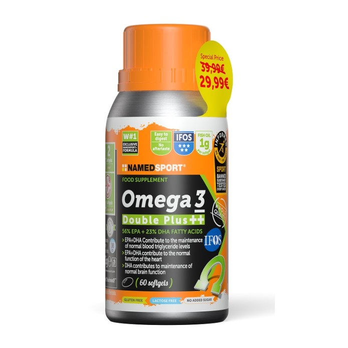Omega 3 Double Plus 60 Soft Gel - Integratore alimentare di Omega 3