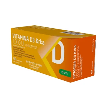 VITAMINA D3 KRKA 1000 UI 60CPR VITAMINA D3 KRKA 1000 UI 60CPR