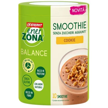 ENERZONA Smoothie Cookie 300 gr Smoothie proteico con granella di biscotto