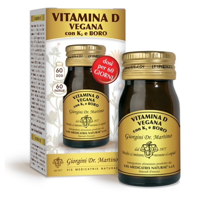 VITAMINA D VEGANA K2+BORO60PAS